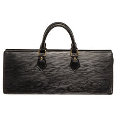 Louis Vuitton Black Epi Leather Sac Triangle Handbag