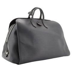 Louis Vuitton Black Epi Leather Sac Weekend Boston Bag