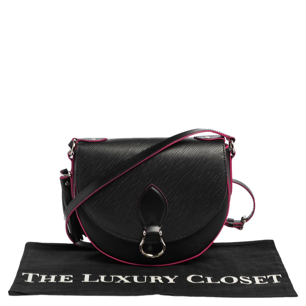 Louis Vuitton Black Epi Leather Saint Cloud Bag 4
