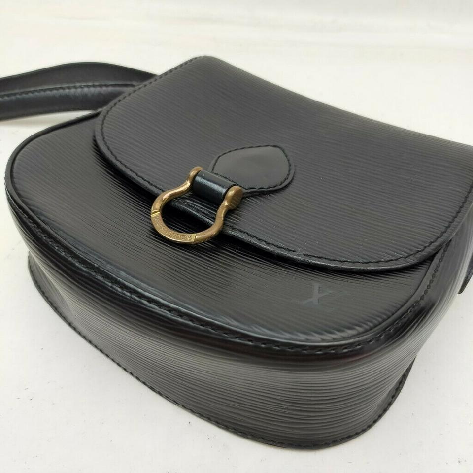 Louis Vuitton Black Epi Leather Saint Cloud Mini Crossbody Flap Bag  863279 1