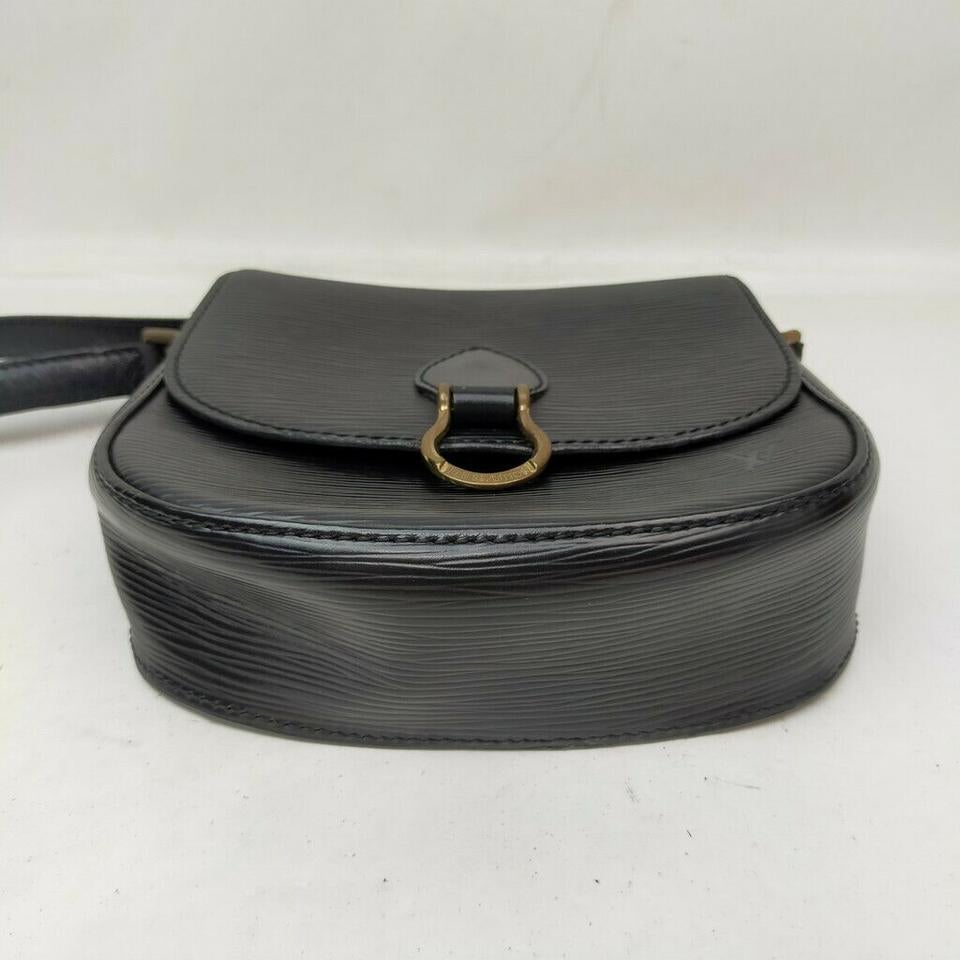 Louis Vuitton Black Epi Leather Saint Cloud Mini Crossbody Flap Bag  863279 3