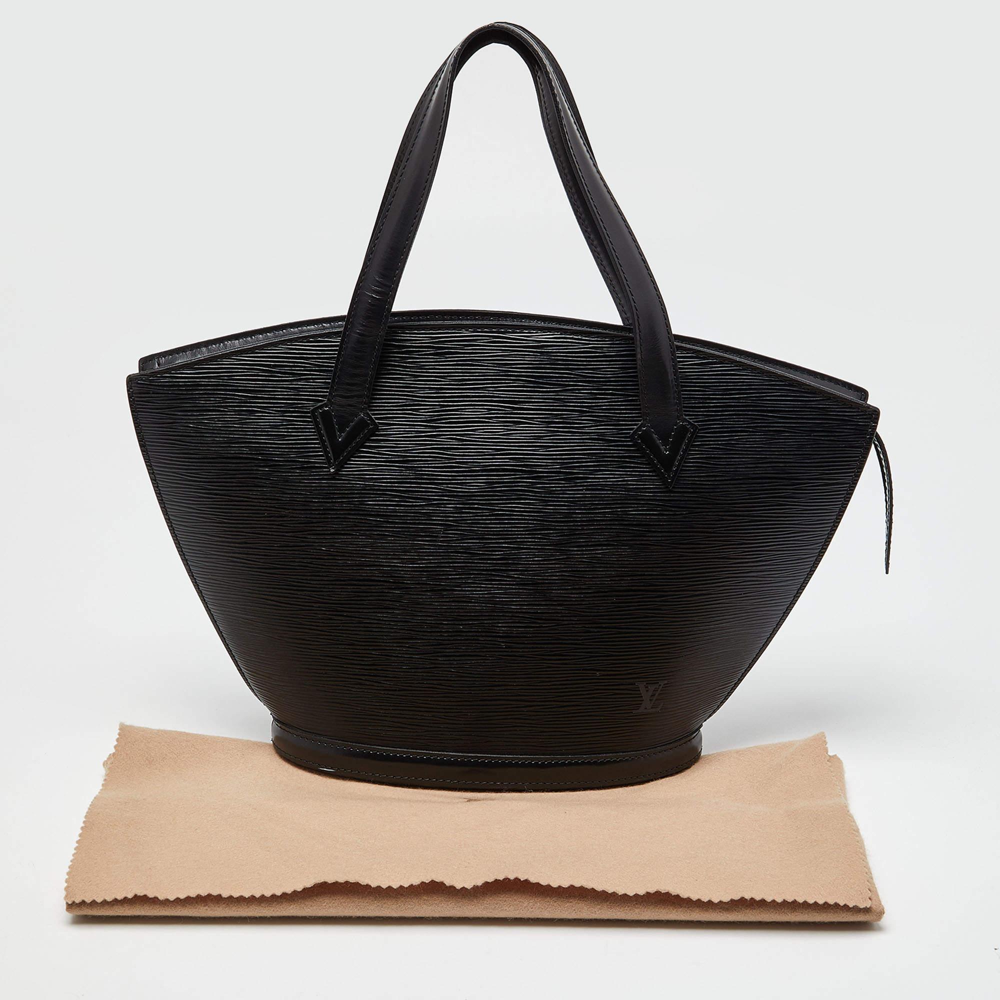 Louis Vuitton Black Epi Leather Saint Jacques PM Bag 8