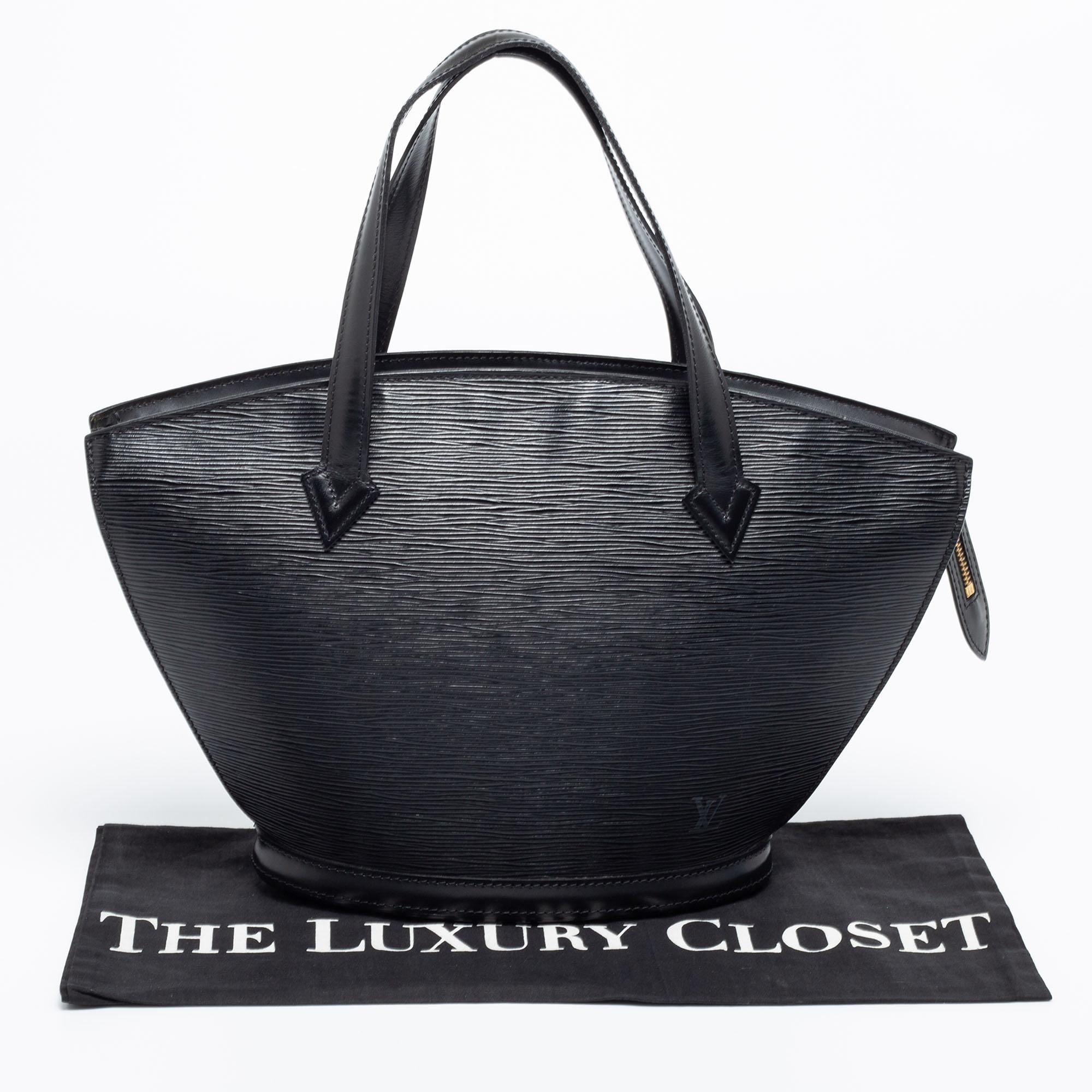 Louis Vuitton Black Epi Leather Saint Jacques PM Bag 2