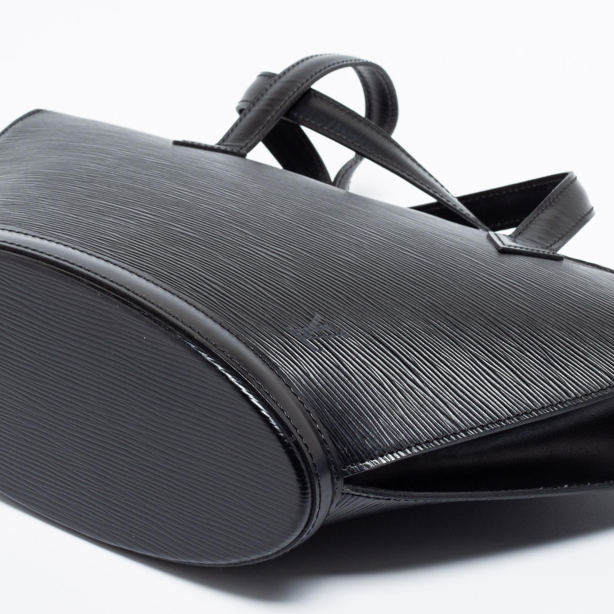 Louis Vuitton Black Epi Leather Saint Jacques PM Bag 4