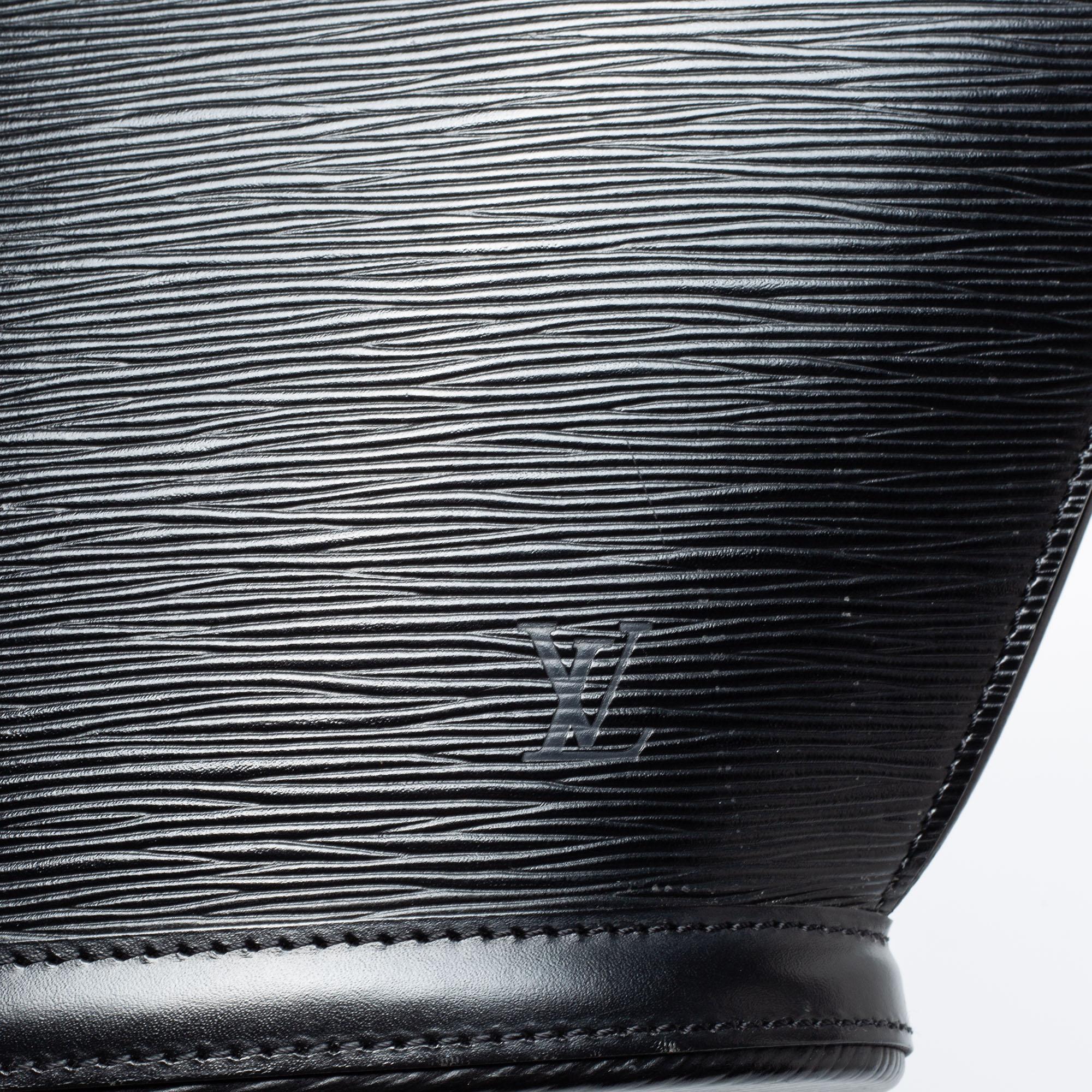 Louis Vuitton Black Epi Leather Saint Jacques PM Bag 5