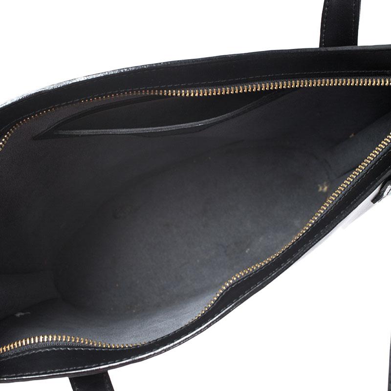 Louis Vuitton Black Epi Leather Saint Jacques PM Tote 3