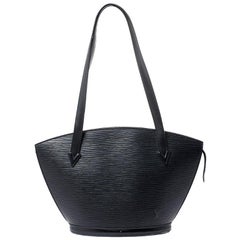 Louis Vuitton Black Epi Leather Saint Jacques PM Tote