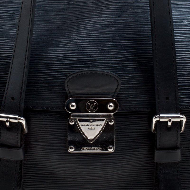 Louis Vuitton Black Epi Leather Segur MM Bag 2