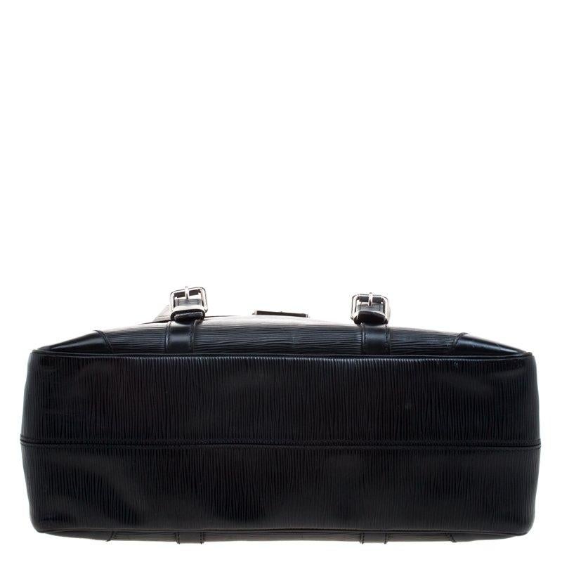Louis Vuitton Black Epi Leather Segur MM Bag 3