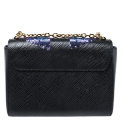 Louis Vuitton Black Epi Leather Sequin Bird Twist MM Bag