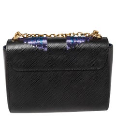 Louis Vuitton Black Epi Leather Sequin Bird Twist MM Bag
