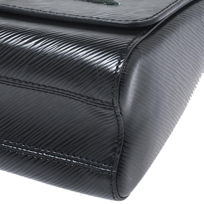 Women's Louis Vuitton Black Epi Leather Sequin Bird Twist MM Bag
