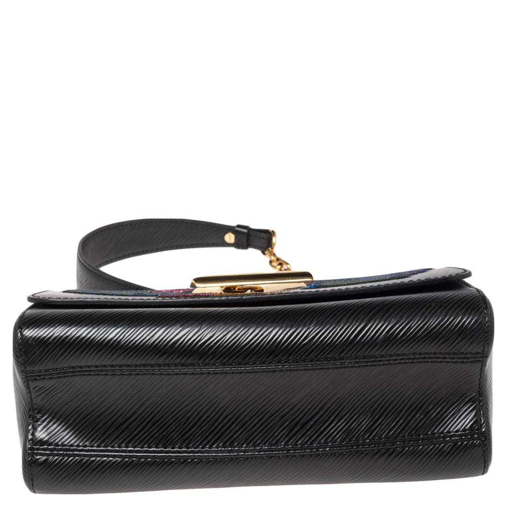 Louis Vuitton Black Epi Leather Sequin Bird Twist MM Bag 1