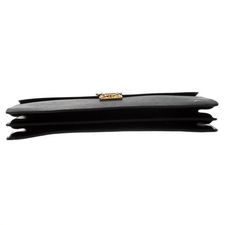 Louis Vuitton Black Epi Leather Serviette Conseiller Business Briefcase ...