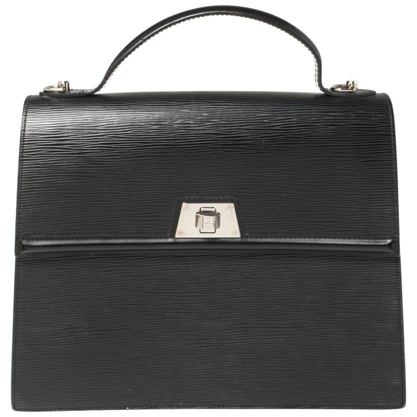 Louis Vuitton Black Epi Leather Sevigne GM Bag