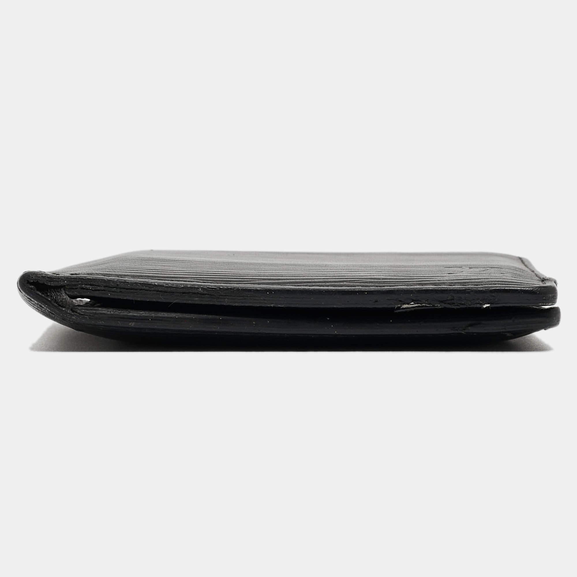 Louis Vuitton Black Epi Leather Slender Wallet 6
