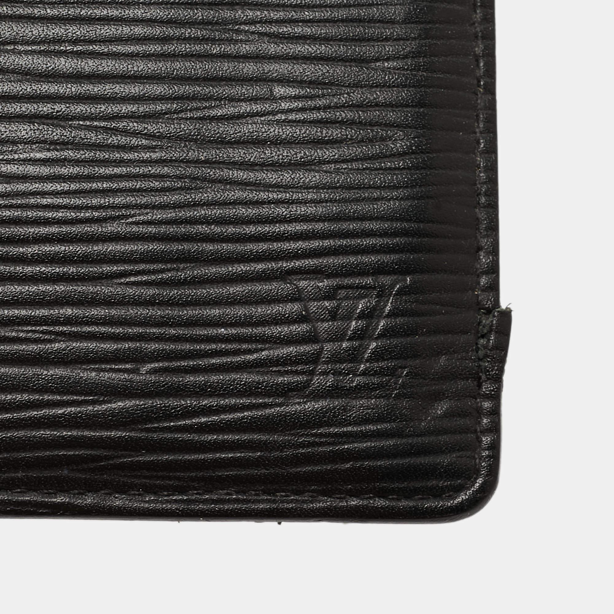 Louis Vuitton Black Epi Leather Slender Wallet 1