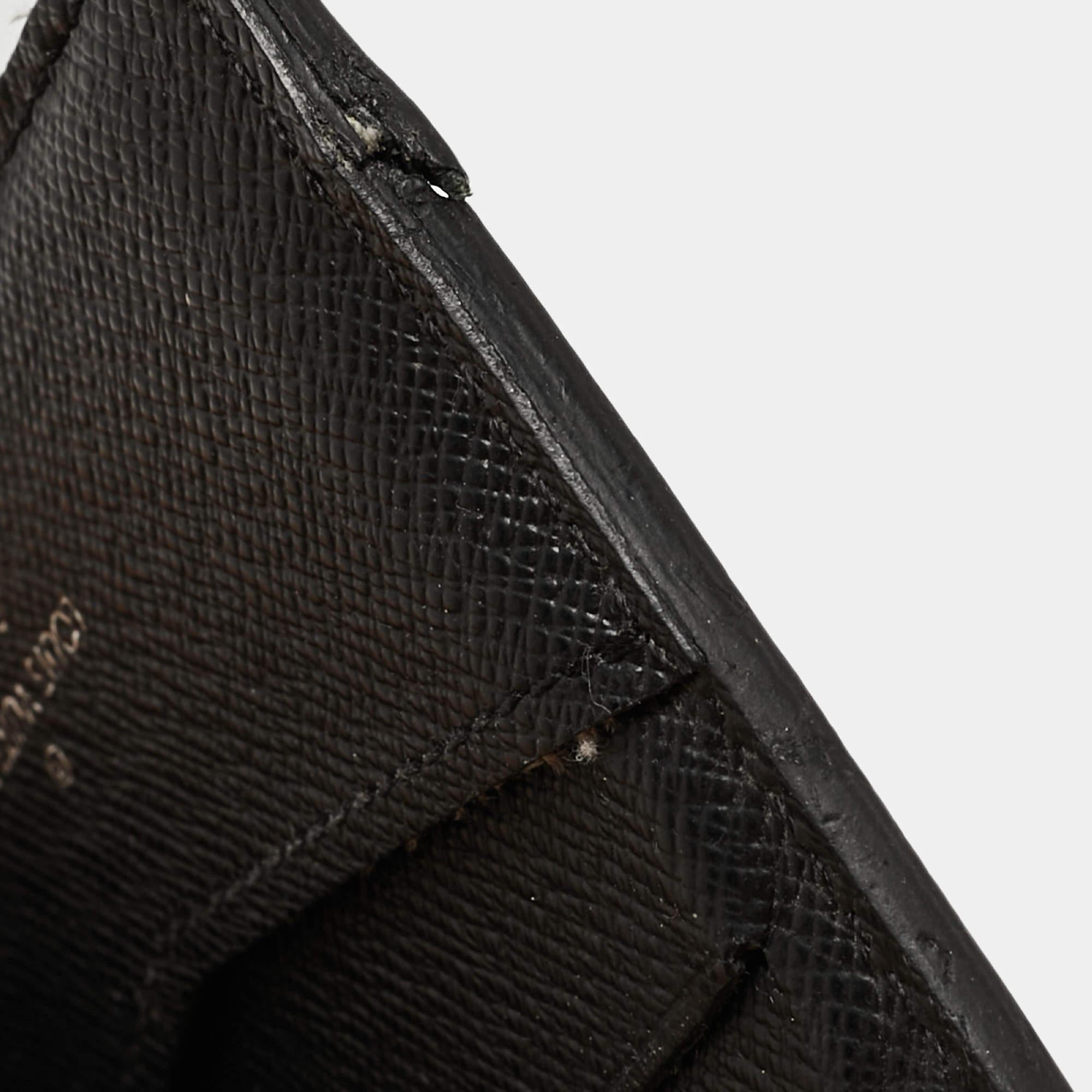 Louis Vuitton Black Epi Leather Slender Wallet 4