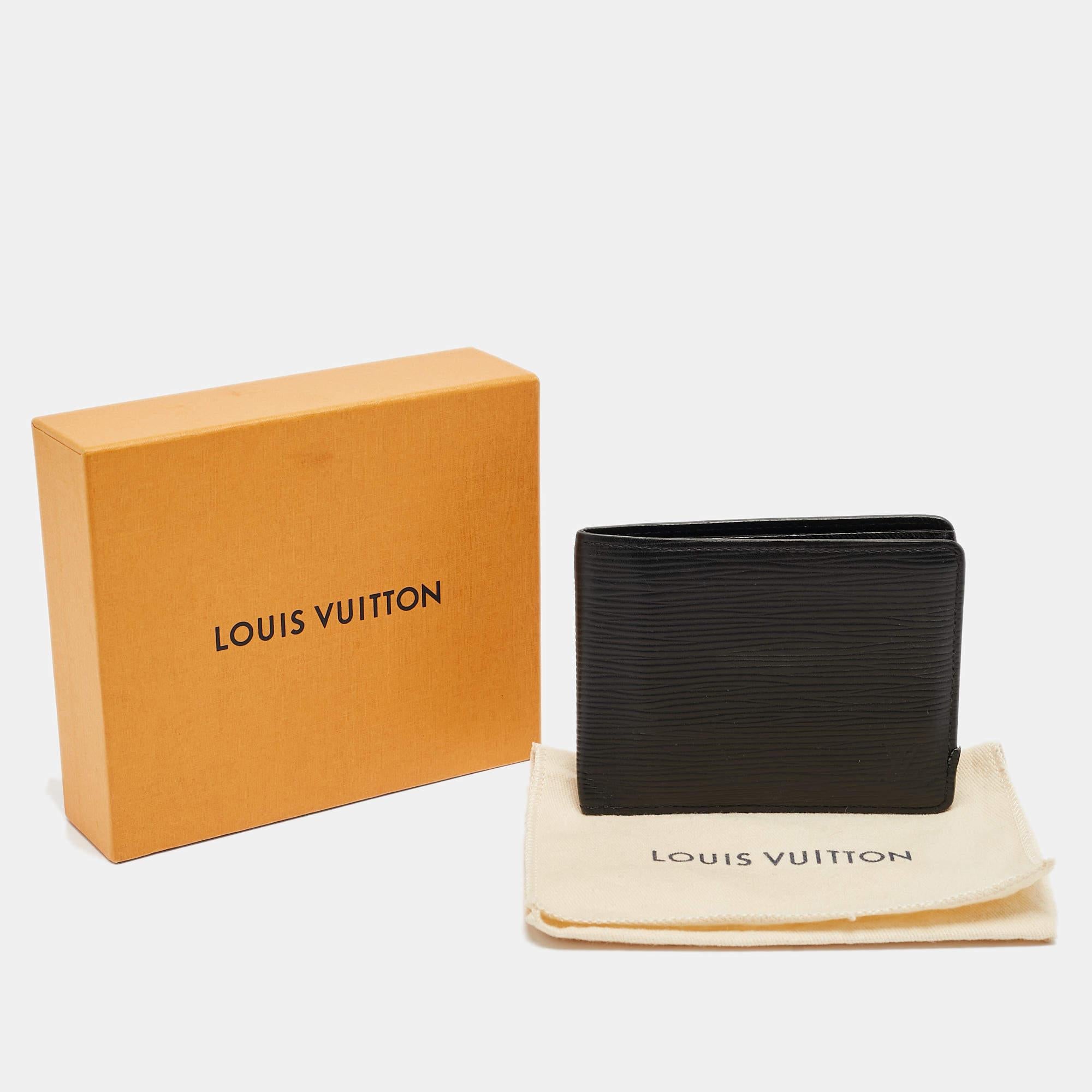 Louis Vuitton Black Epi Leather Slender Wallet 5
