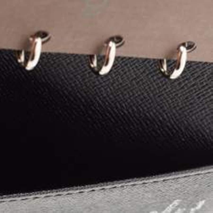 Louis Vuitton Black Epi Leather Small Ring Agenda Cover 6