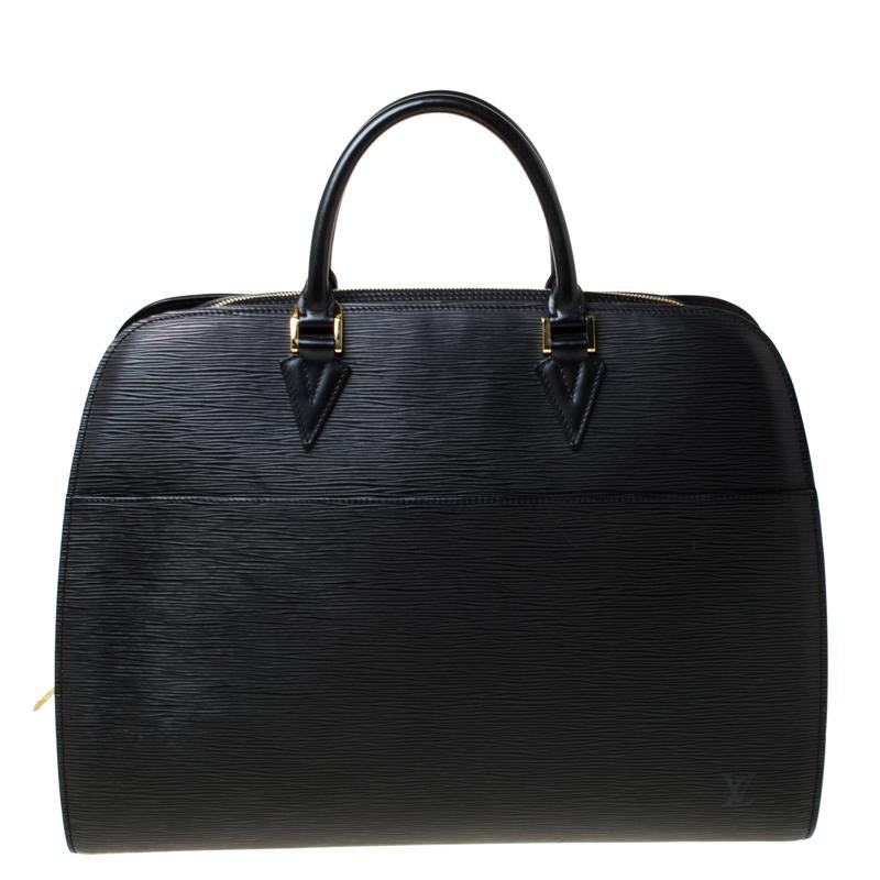 Louis Vuitton Black Epi Leather Sorbonne Briefcase 4
