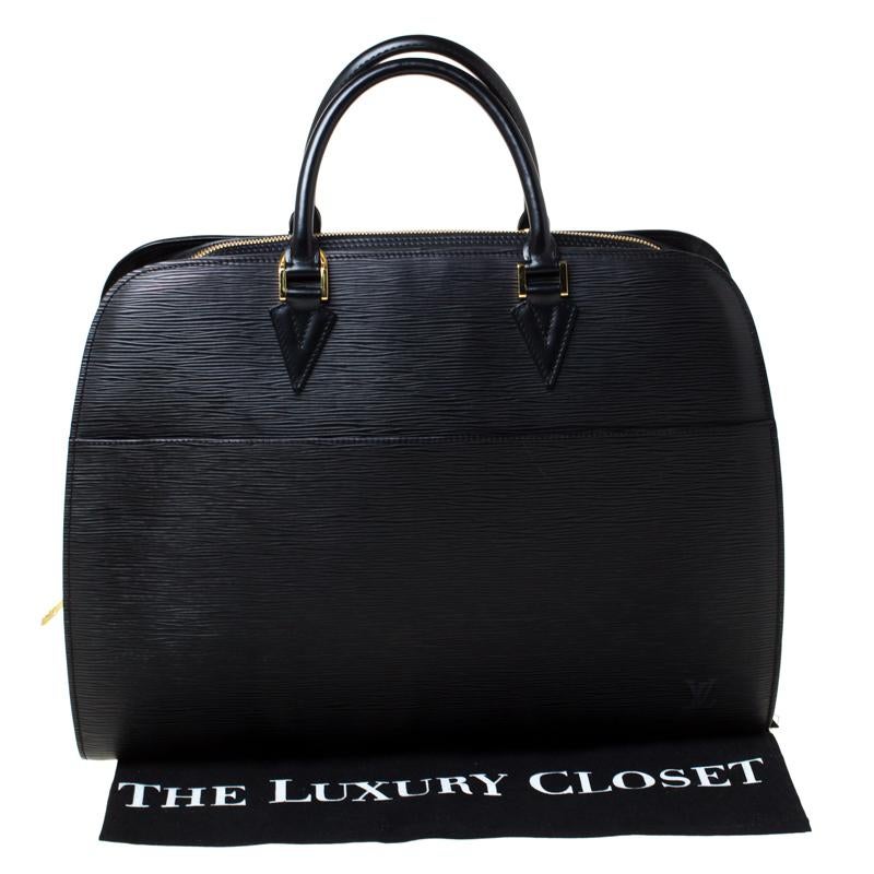 Louis Vuitton Black Epi Leather Sorbonne Briefcase 5