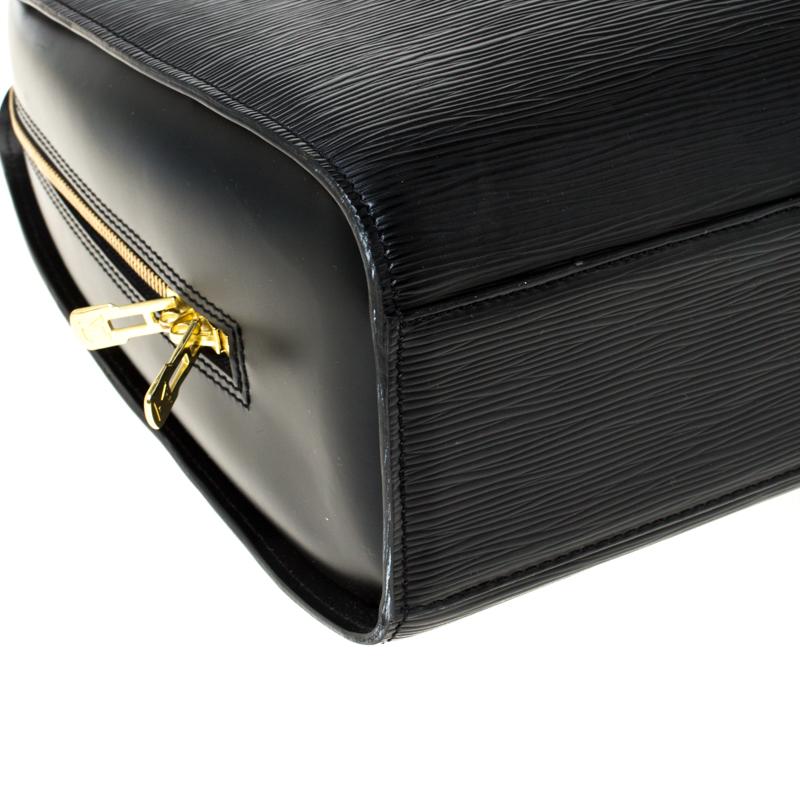 Louis Vuitton Black Epi Leather Sorbonne Briefcase 1