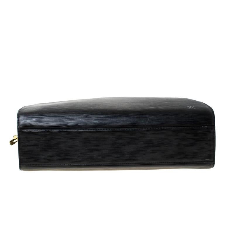 Louis Vuitton Black Epi Leather Sorbonne Briefcase 2