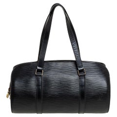 Louis Vuitton Black Epi Leather Soufflot Bag