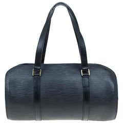 Louis Vuitton Black Epi Leather Soufflot Bag