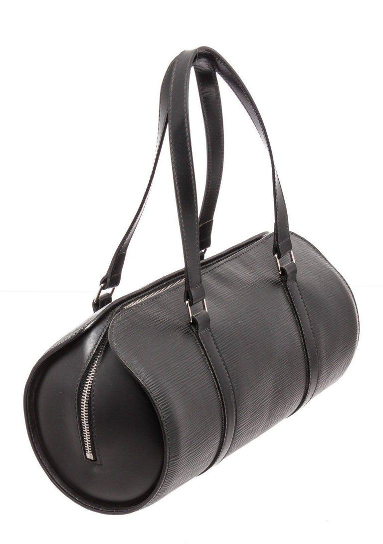 Louis Vuitton Black Epi Leather Soufflot Shoulder Bag In Good Condition In Irvine, CA