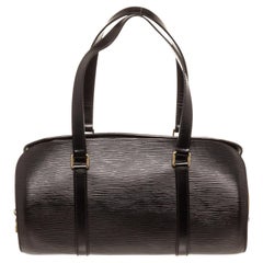 Louis Vuitton Schwarz Epi Leder Soufflot Umhängetasche mit Material Epi Leder
