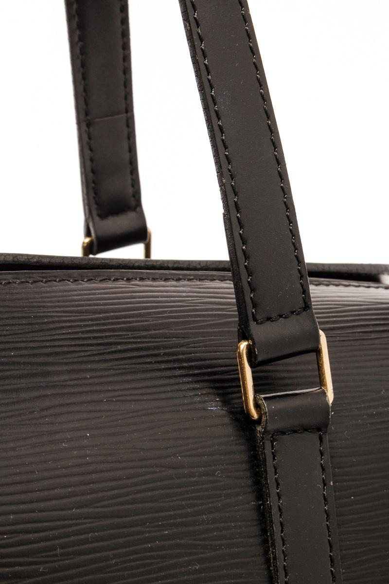 Louis Vuitton Black Epi Leather Soufflot Tote Bag 1