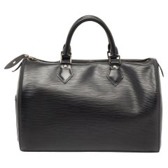 Louis Vuitton Black Epi Leather Speedy 30 Bag