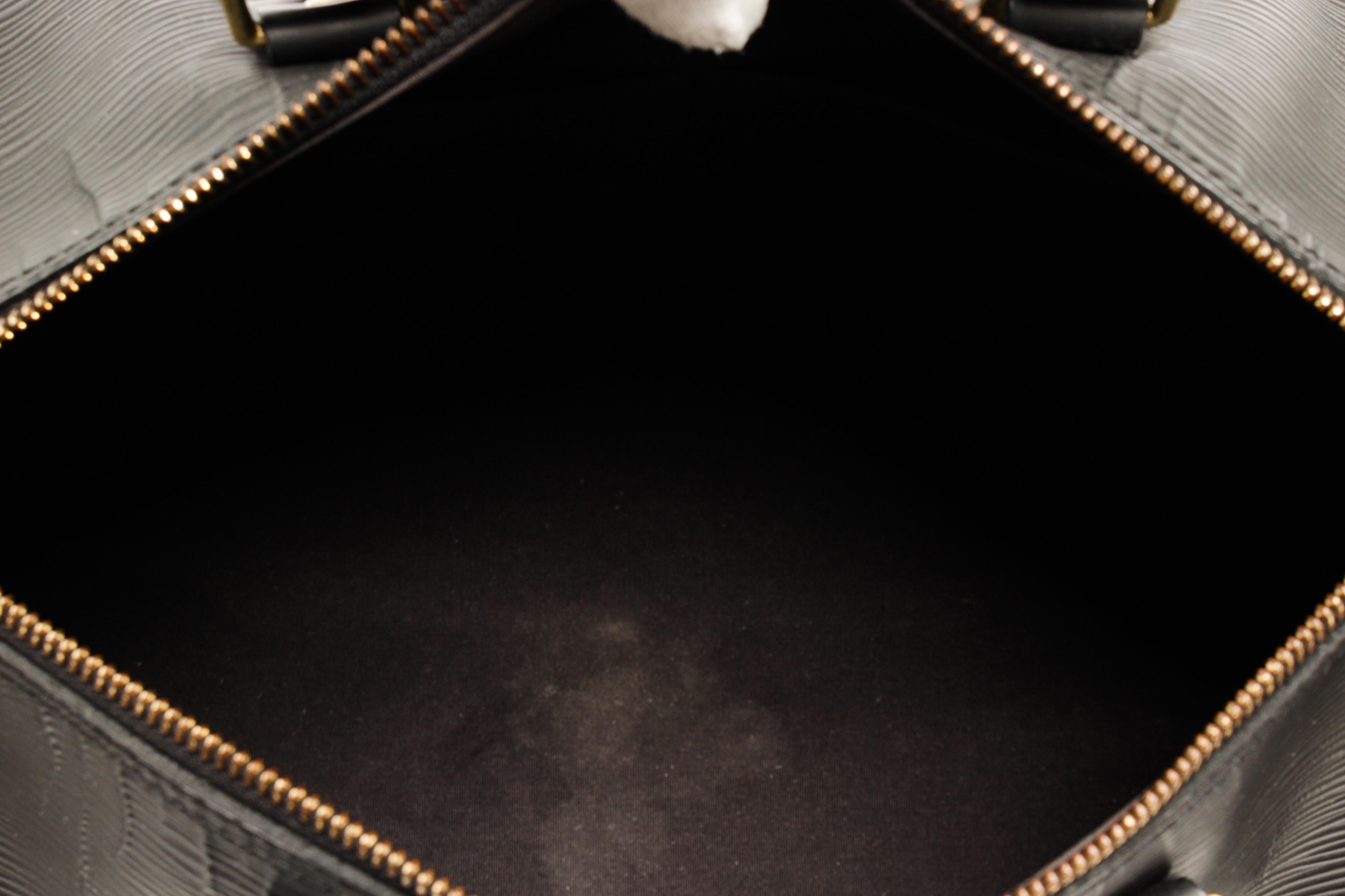 Louis Vuitton Black Epi Leather Speedy 30cm Satchel Bag 1
