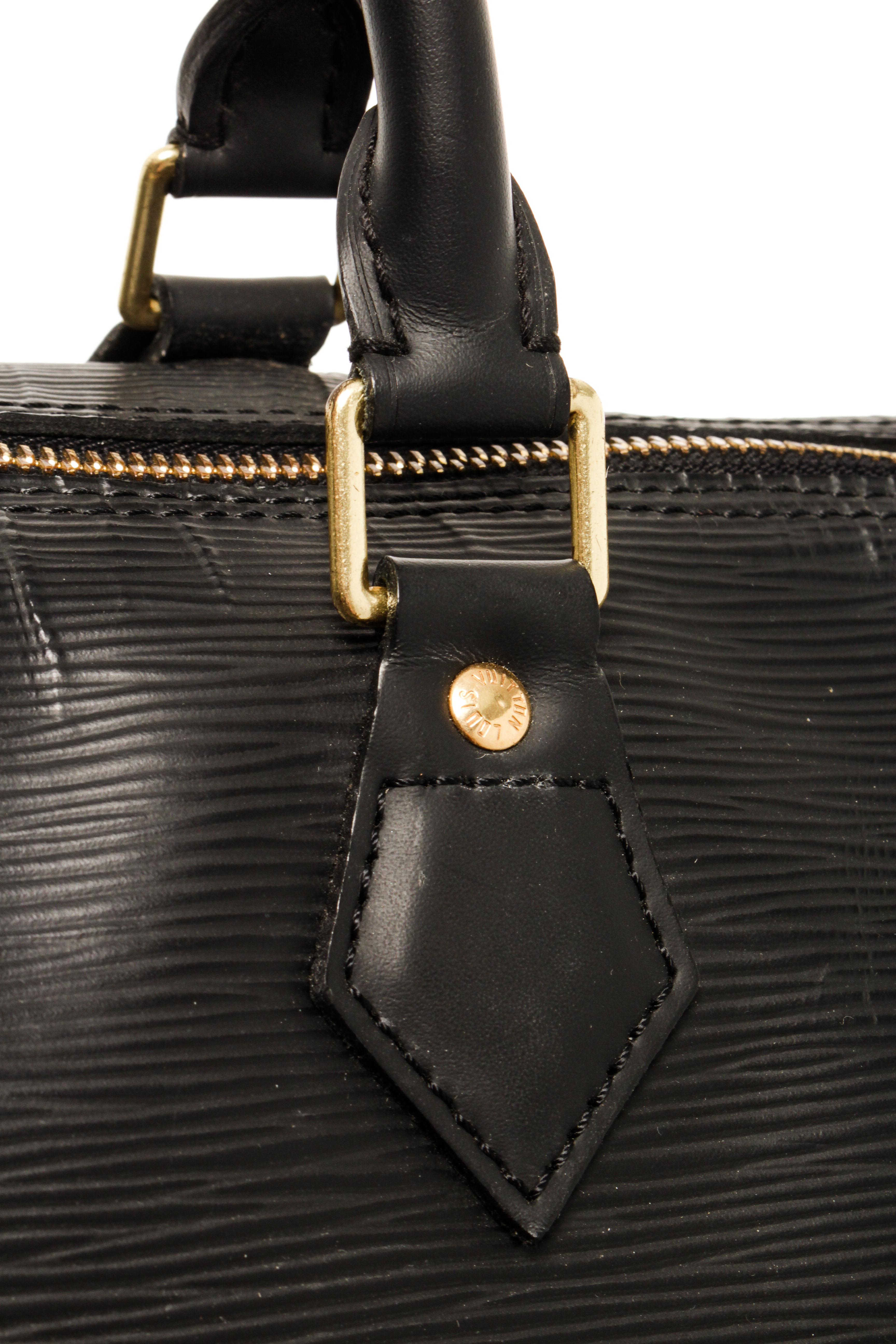 Louis Vuitton Black Epi Leather Speedy 30cm Satchel Bag 3