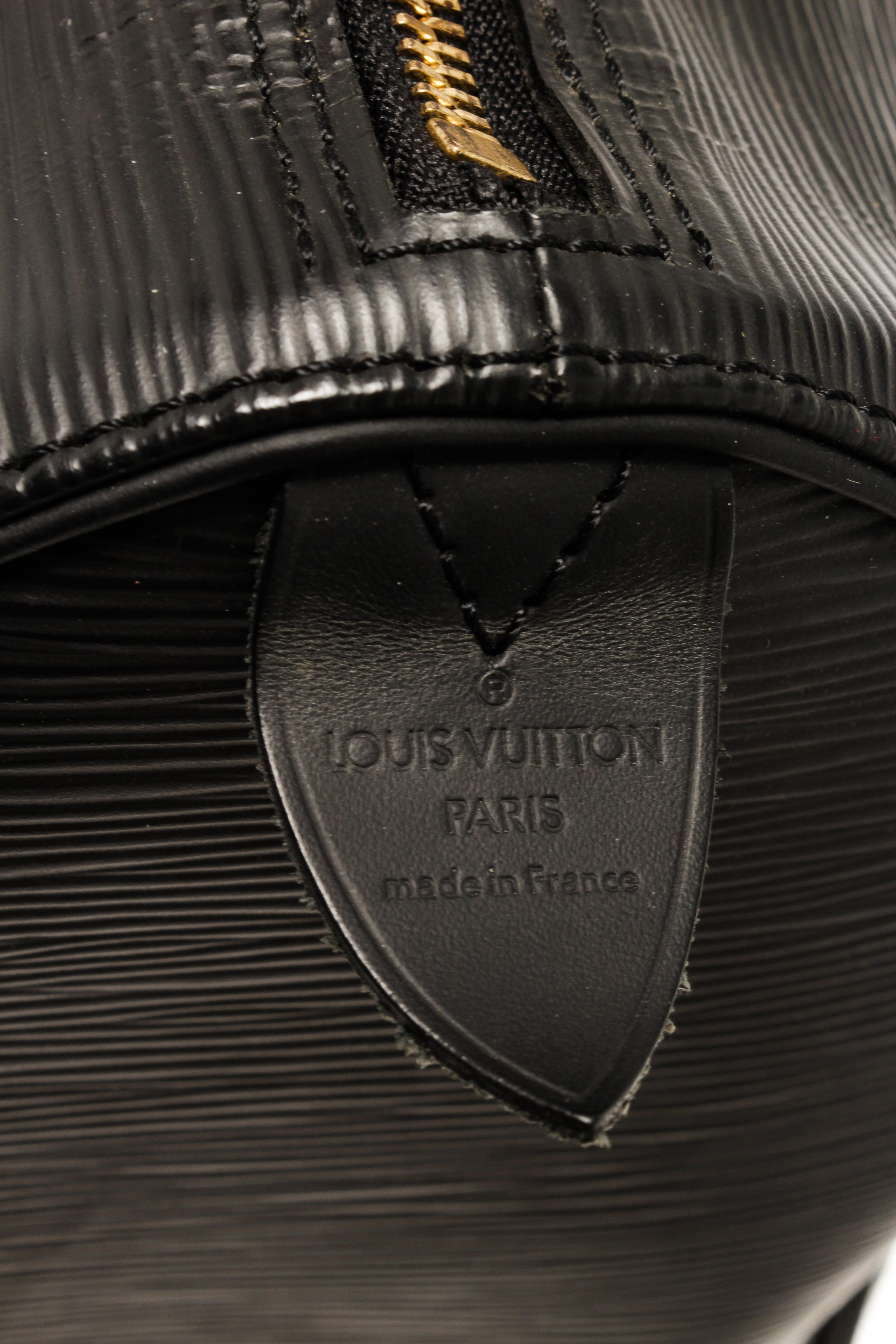 Louis Vuitton Black Epi Leather Speedy 30cm Satchel Bag 5