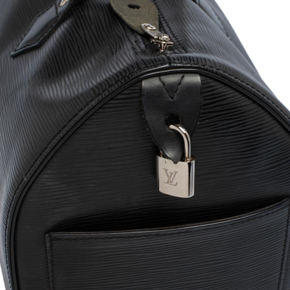 Louis Vuitton Black Epi Leather Speedy 35 Bag 9