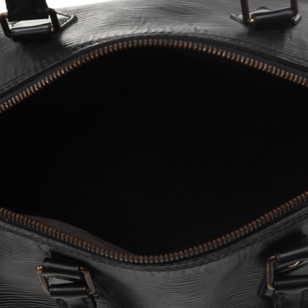 Louis Vuitton Black Epi Leather Speedy 35 Bag 2