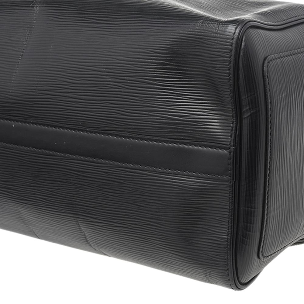 Louis Vuitton Black Epi Leather Speedy 35 Bag 3