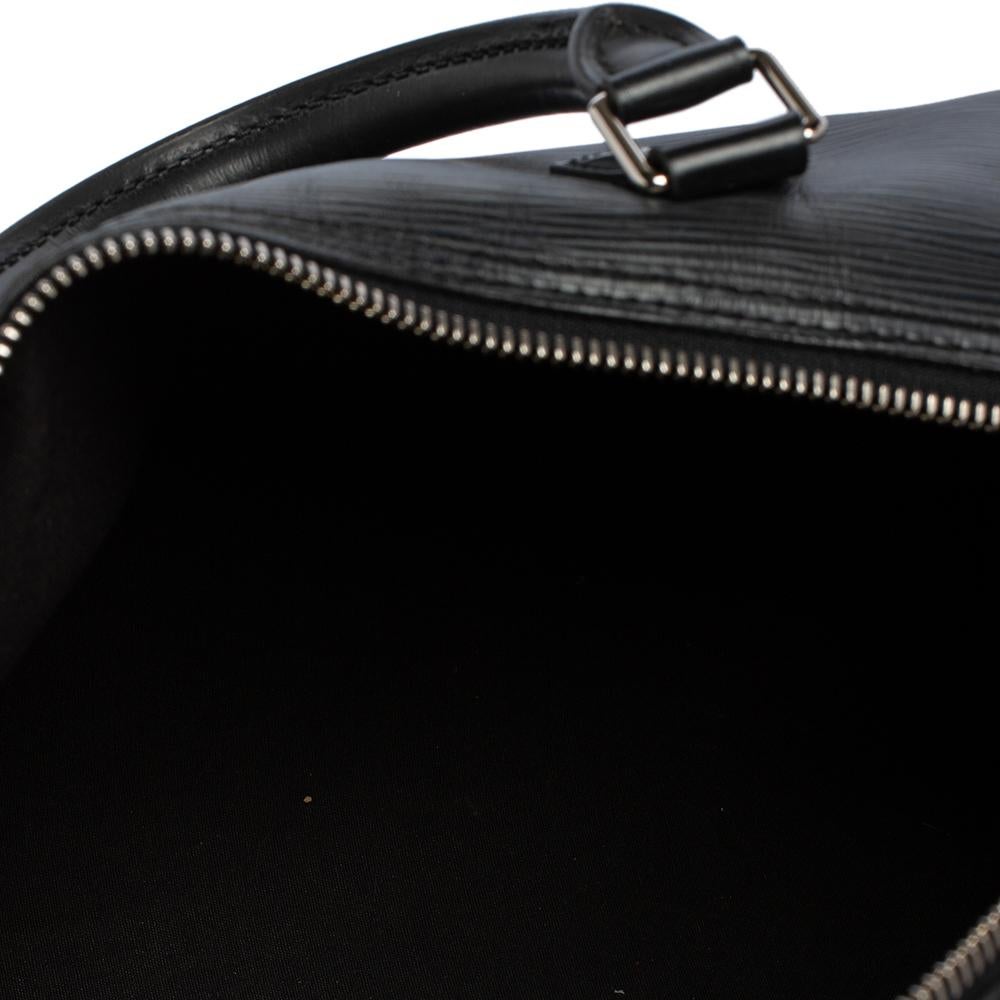 Louis Vuitton Black Epi Leather Speedy 35 Bag 4