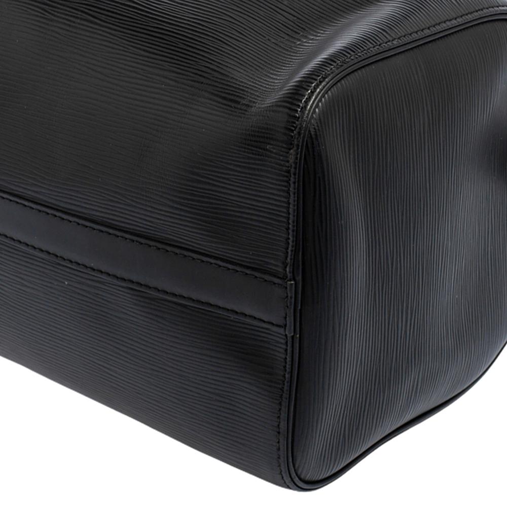 Louis Vuitton Black Epi Leather Speedy 35 Bag 5