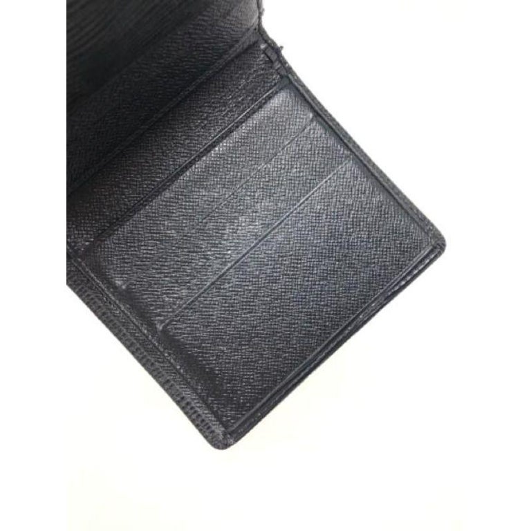 Louis Vuitton Black Epi Leather Square Wallet For Sale 5
