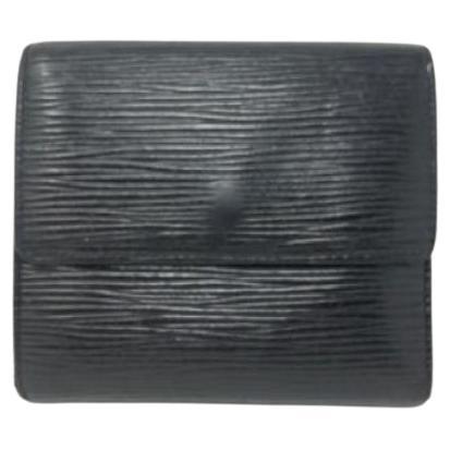 Louis Vuitton Black Epi Leather Square Wallet