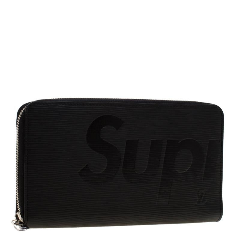 Louis Vuitton Black Epi Leather Supreme Zippy Oganizer 1