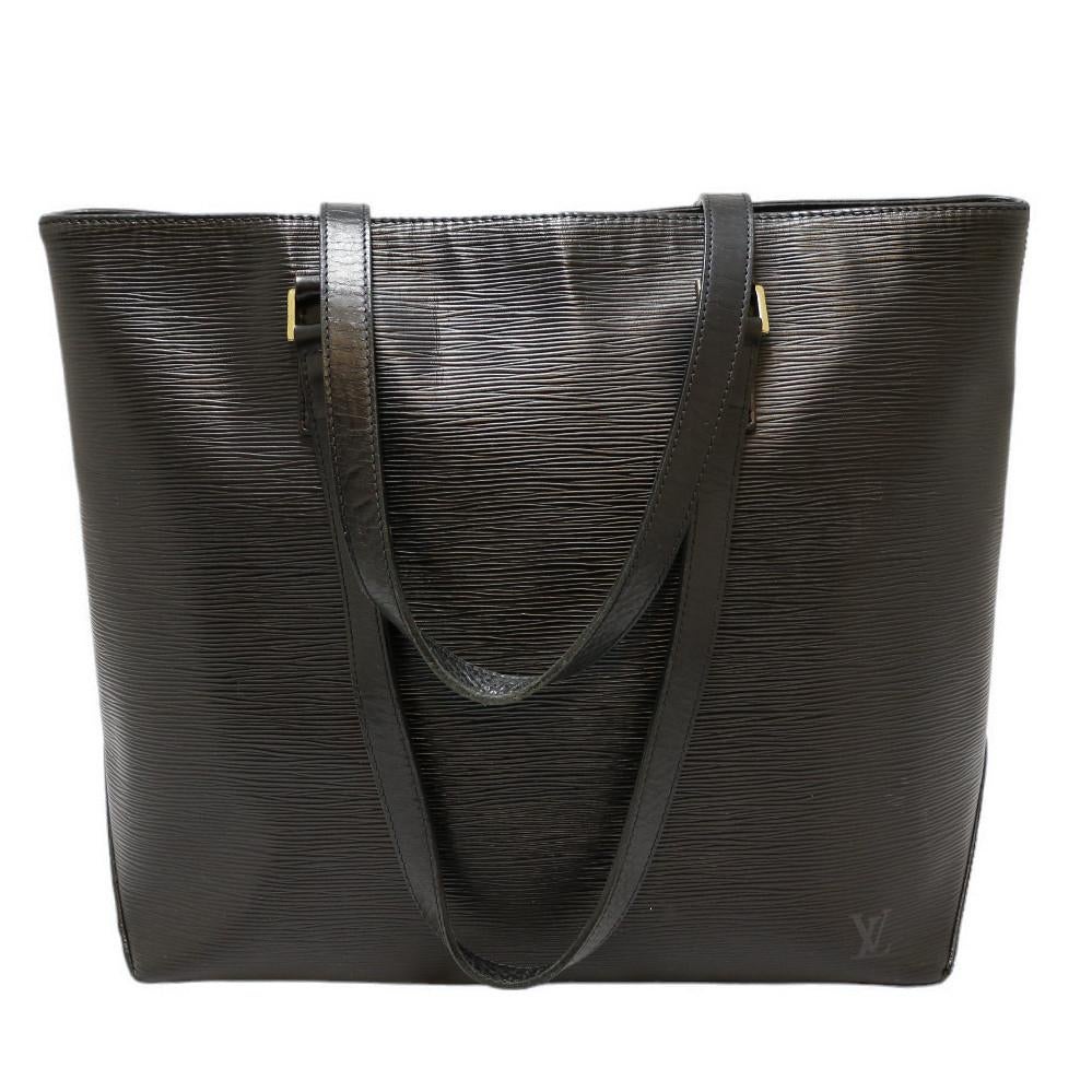 Louis Vuitton Black Epi Leather Tote In Good Condition In Paris, FR