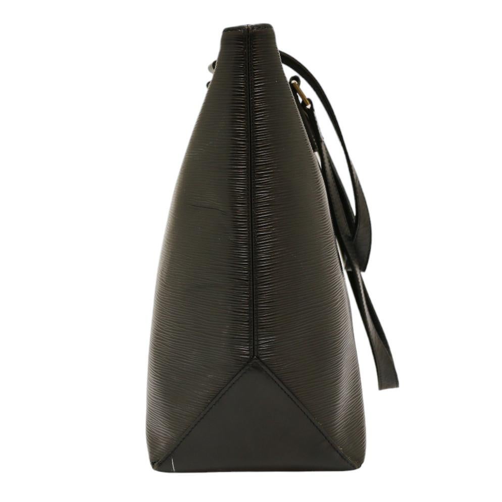Women's or Men's Louis Vuitton Black Epi Leather Tote