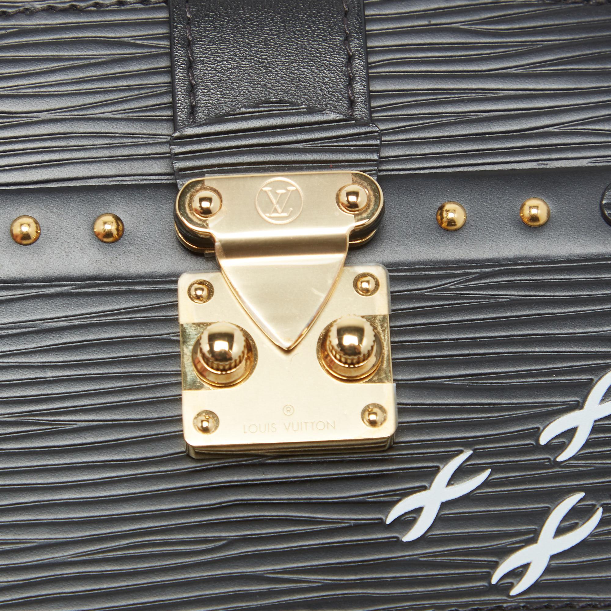 Louis Vuitton Black Epi Leather Trunk Multicartes Wallet 4