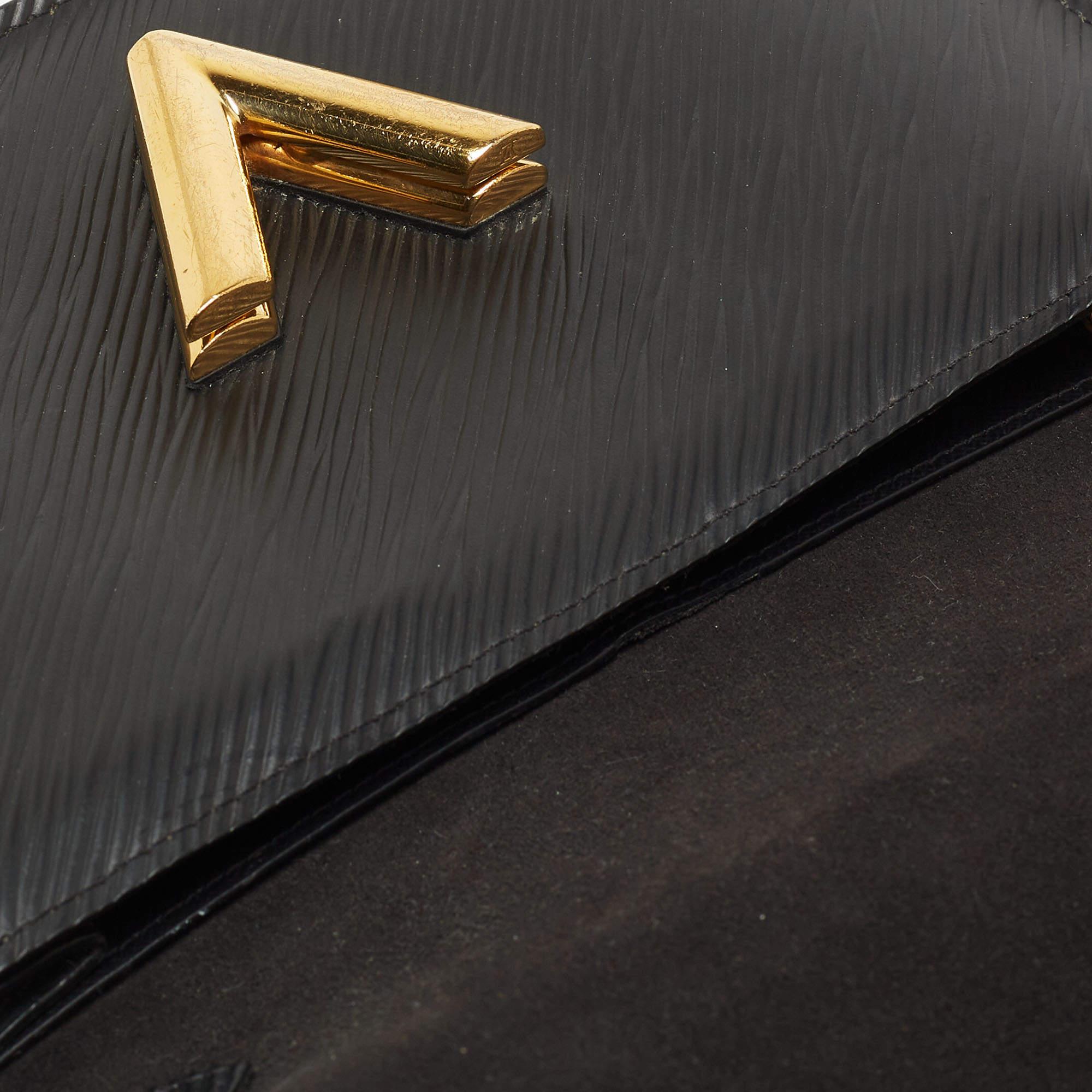 Louis Vuitton Black Epi Leather Twist Belt Wallet 8