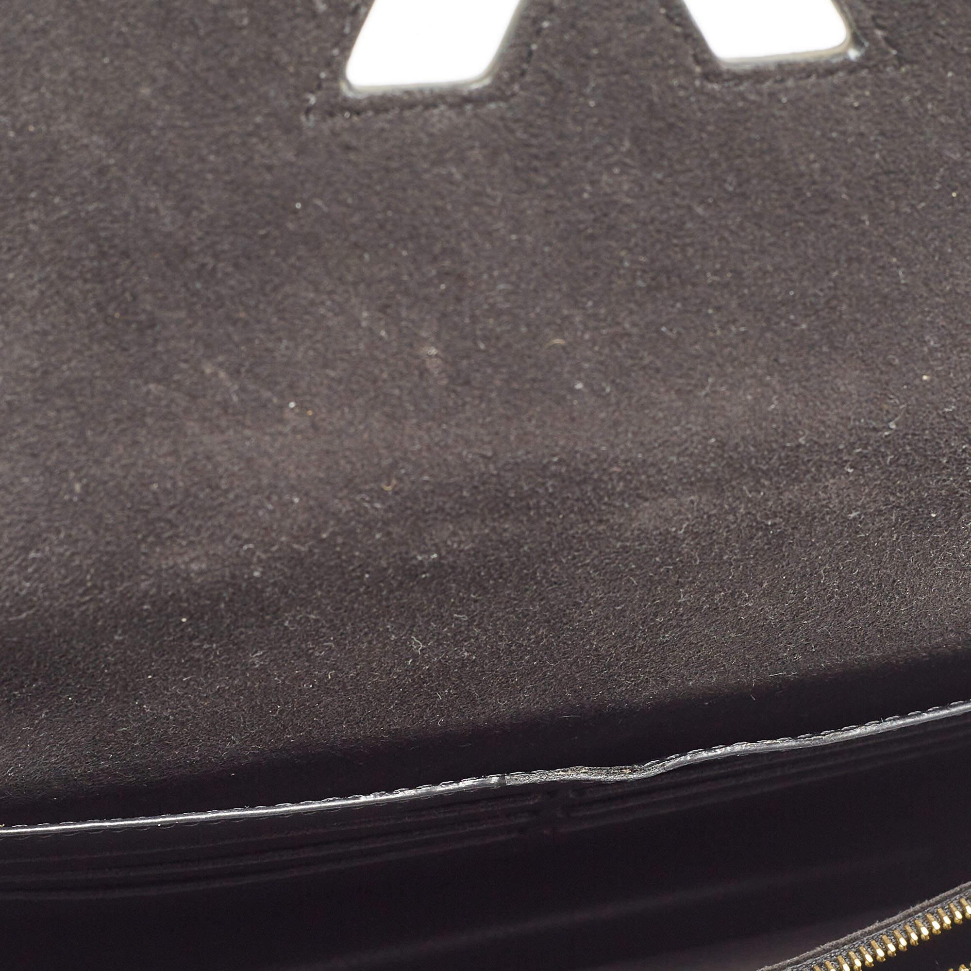 Louis Vuitton Black Epi Leather Twist Belt Wallet 4